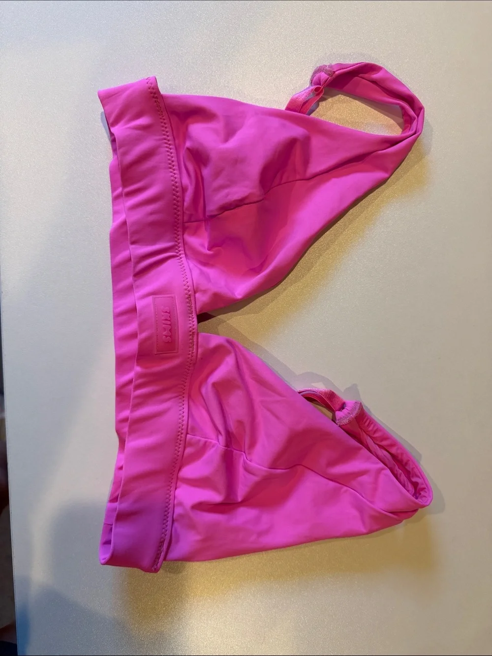 SKIMS Bright Pink Women's Swim Bodysuit Top